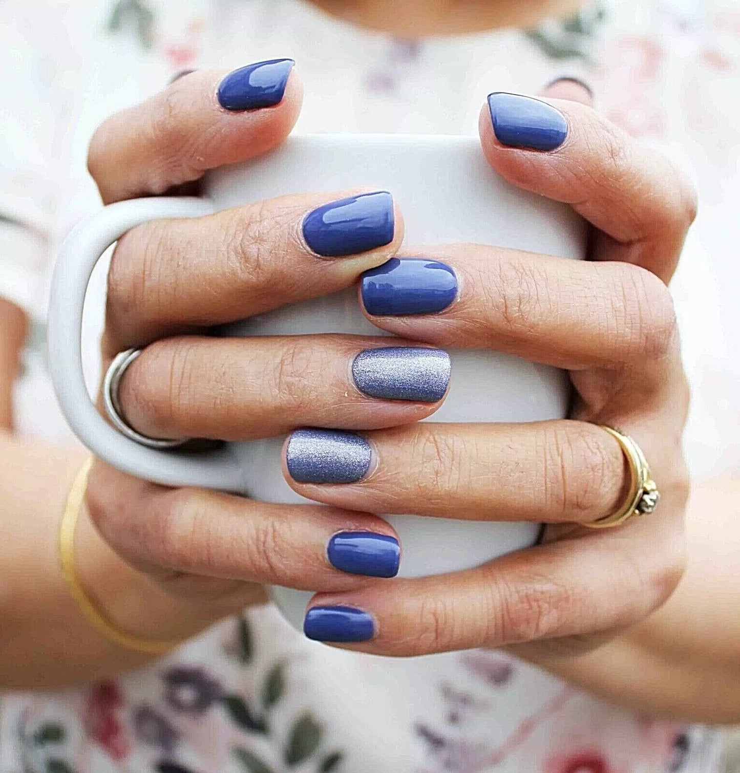 Nails featuring Bio Sculpture Gemini Nail Polish No. 118 High Tea Tulip on light skin – cruelty-free, elegant tulip pink polish for a sophisticated, natural finish