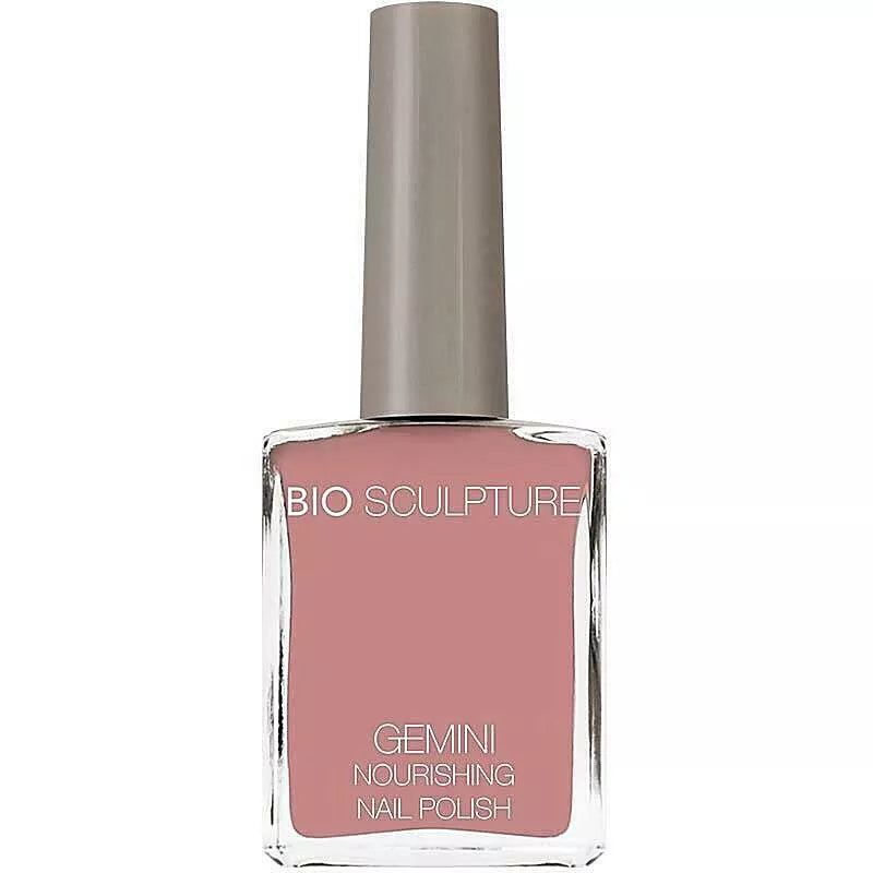 Bio Sculpture Gemini Nail Polish No. 126 Savannah Dusk 14ml – vegan, muted mauve-brown nail polish for a soft, elegant manicure