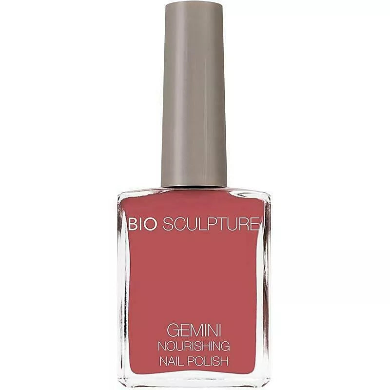Bio Sculpture Gemini Nail Polish No. 203 Devoted Petal 14ml – soft, romantic pink vegan nail polish for elegant, long-lasting manicures