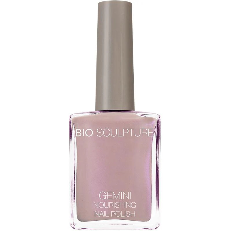 Bio Sculpture Gemini Nail Polish No. 2062 Dawn – vegan, light grey-taupe nail polish for a soft, modern manicure