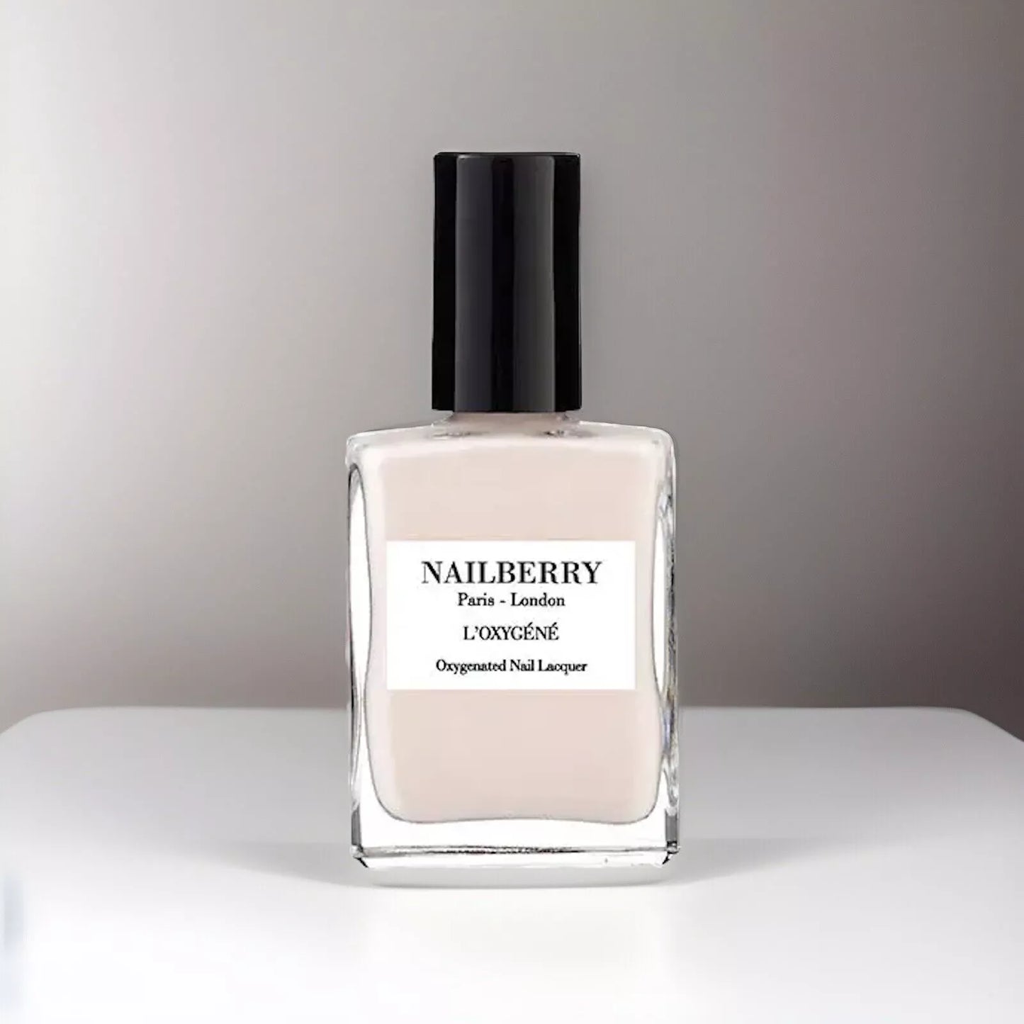 Nailberry L’Oxygéné Oxygenated Nail Polish Almond 15ml – vegan, breathable almond nude polish for elegant, natural manicures