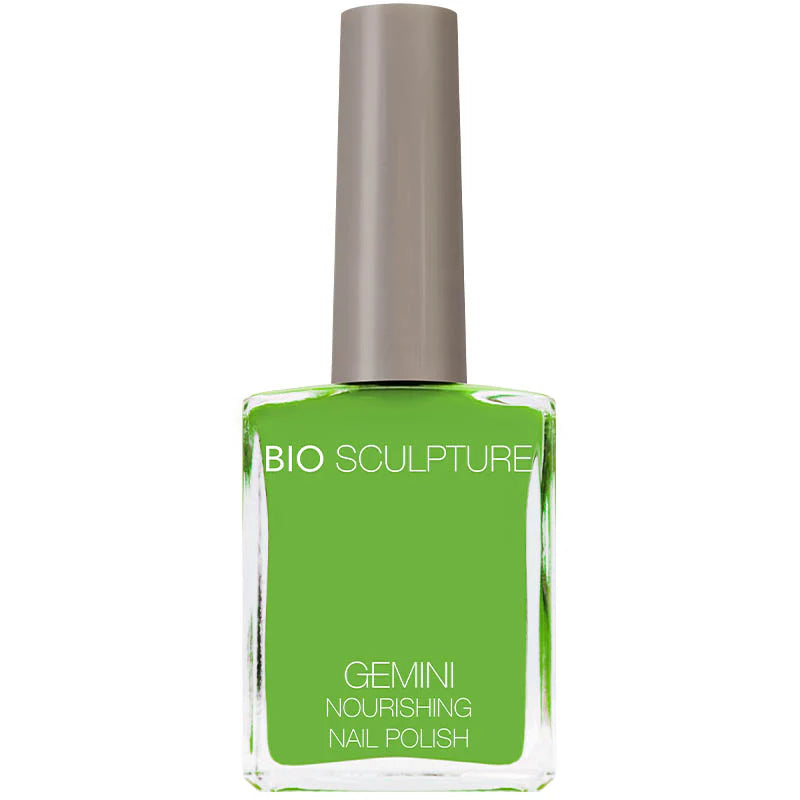 Bio Sculpture Gemini Nail Polish No. 135 Appletini 14ml – vegan, vibrant apple green nail polish for a fresh, playful manicure