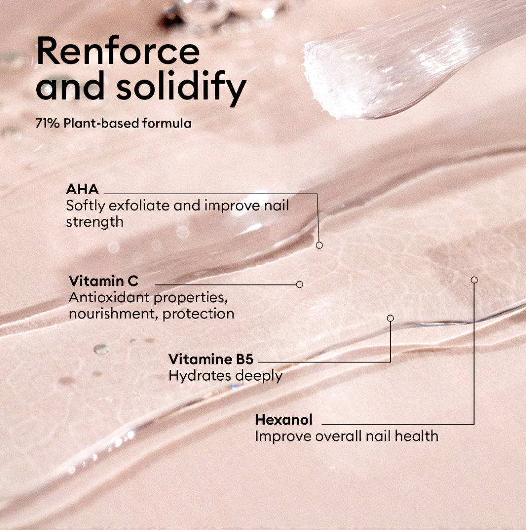Manucurist Paris S.O.S Base Coat 15ml – restorative vegan nail treatment for fragile and damaged nails