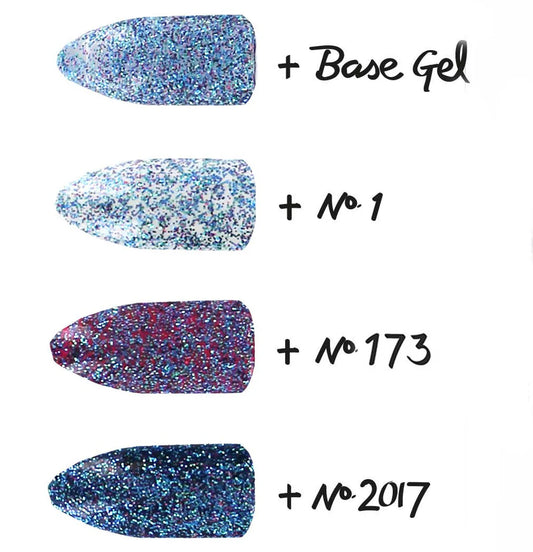 Bio Sculpture Essence Glitter Mermaids Tale 5g – ultra-fine iridescent blue and green glitter for sparkling, ocean-inspired nail art designs