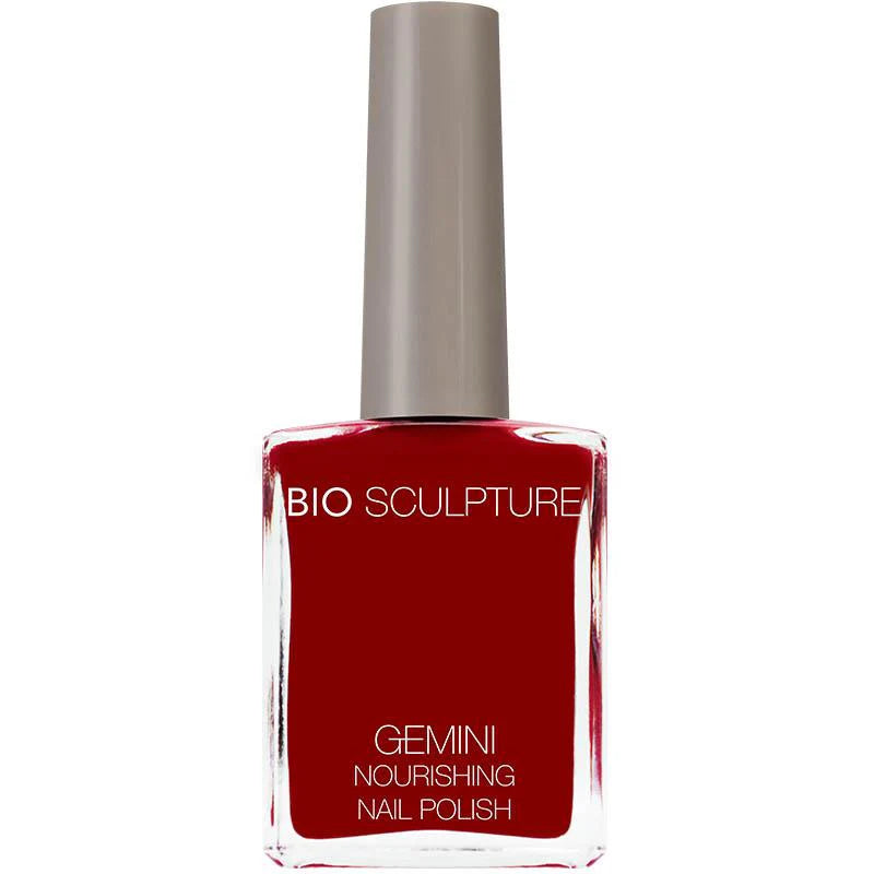 Bio Sculpture Gemini Nail Polish No. 20 Cherry Ripe Red – vegan, cherry red nail polish for a bold, classic manicure