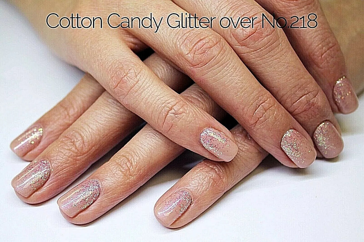 Bio Sculpture Essence Nail Art Glitter Cotton Candy 5g – pastel pink and blue glitter mix for sparkling, whimsical nail art designs