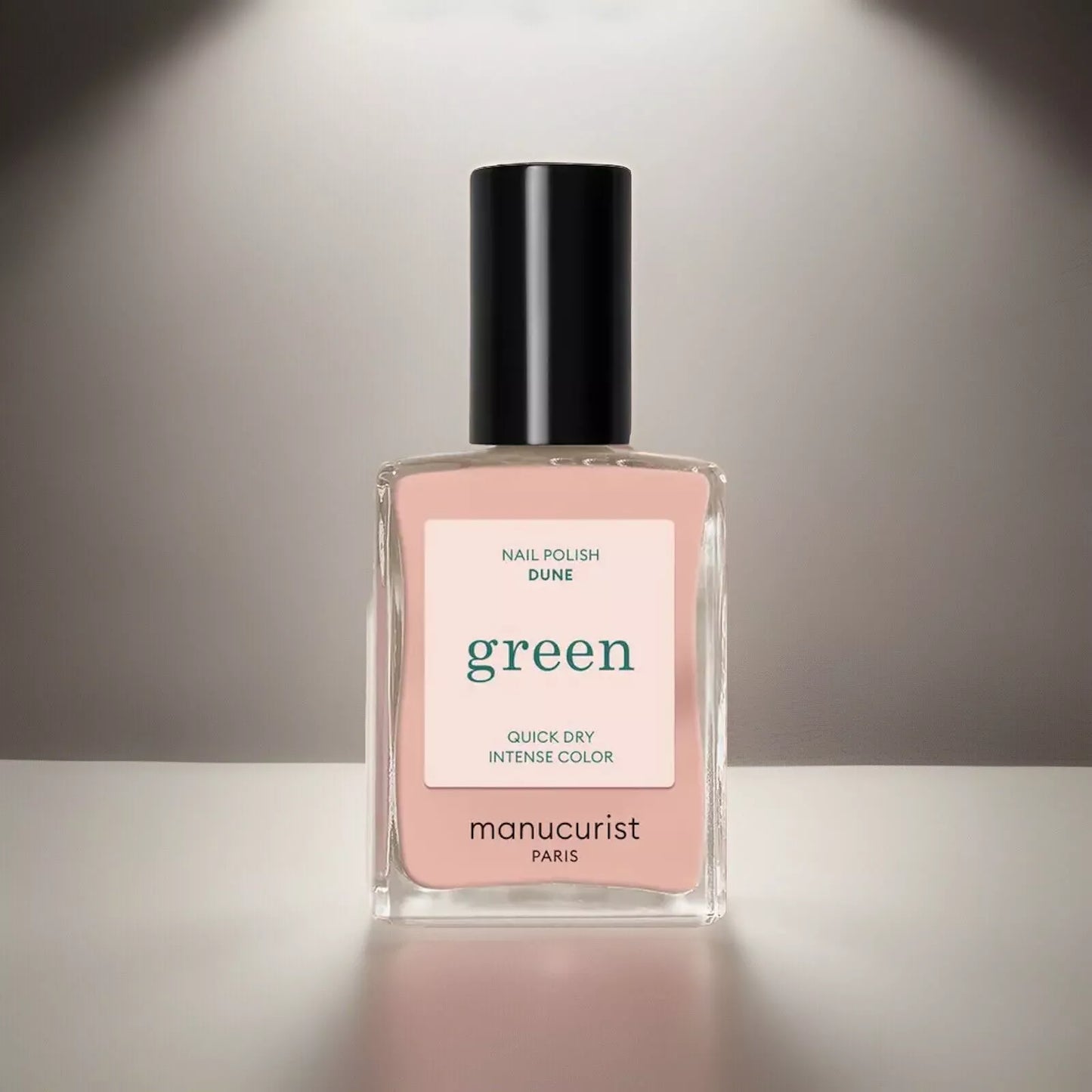 Manucurist Paris Green Range Dune Nail Polish 15ml – vegan, eco-friendly sandy beige polish for natural, modern manicures