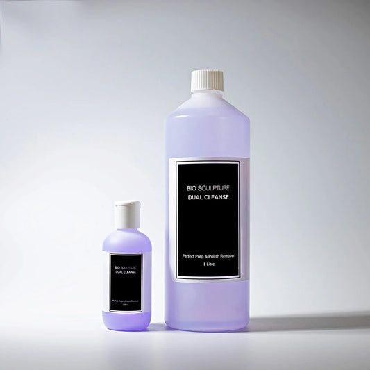 Bio Sculpture Gel Dual Cleanse – 125ml cruelty-free, multi-purpose nail cleanser for thorough nail preparation and salon-quality manicures