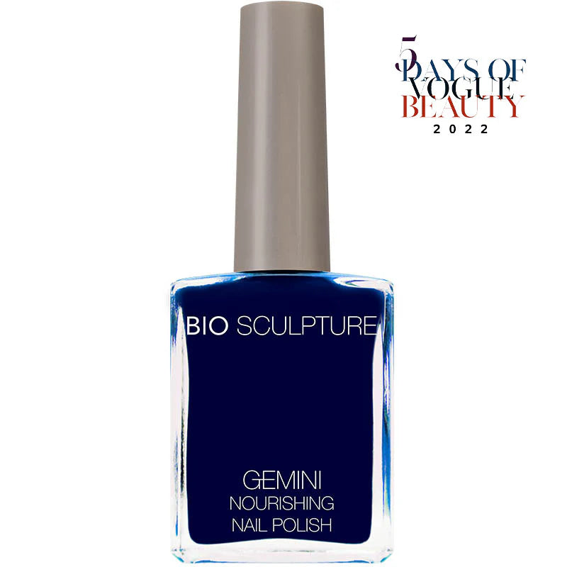 Bio Sculpture Gemini Nail Polish No. 131 Duke 14ml – vegan, classic navy blue nail polish for a bold, elegant manicure