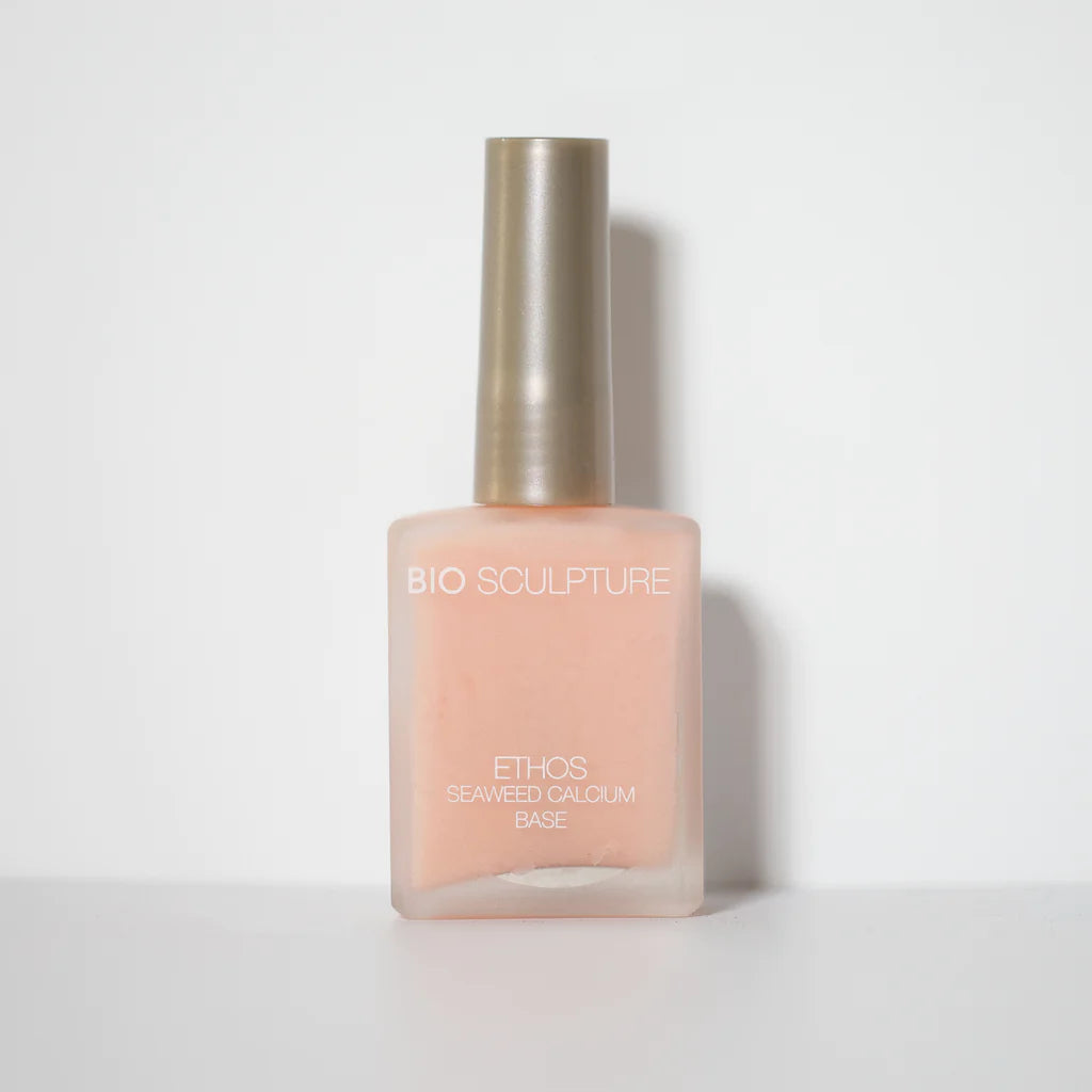 Bio Sculpture Gel Ethos Seaweed Calcium Base 14ml – vegan, strengthening base coat enriched with seaweed and calcium for healthy, fortified nails
