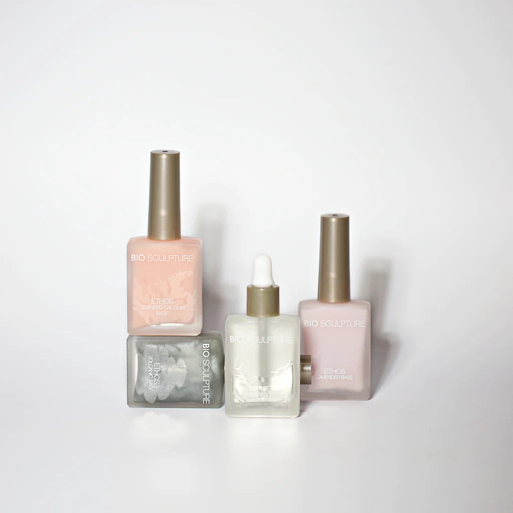 Bio Sculpture Gel Ethos Seaweed Calcium Base – cruelty-free, mineral-rich base coat for promoting strong, resilient natural nails
