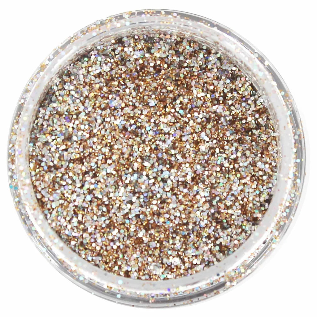 Bio Sculpture Essence Glitter Amber Angel 5g – ultra-fine amber gold glitter for sparkling, creative nail art designs