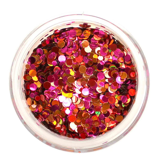 Bio Sculpture Essence Glitter Fruit Salad 3g – multi-coloured fruit-shaped glitter for playful, creative nail art designs