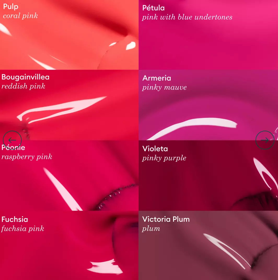Swatch of Manucurist Paris Green Range Fuchsia – bold, cruelty-free fuchsia pink polish for standout nail looks