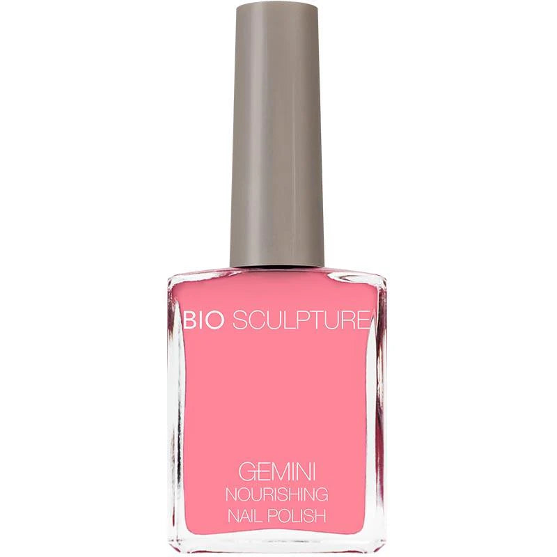 Bio Sculpture Gemini Nail Polish No. 195 Flower Child – vegan, pastel luminous pink nail polish for a soft, radiant manicure