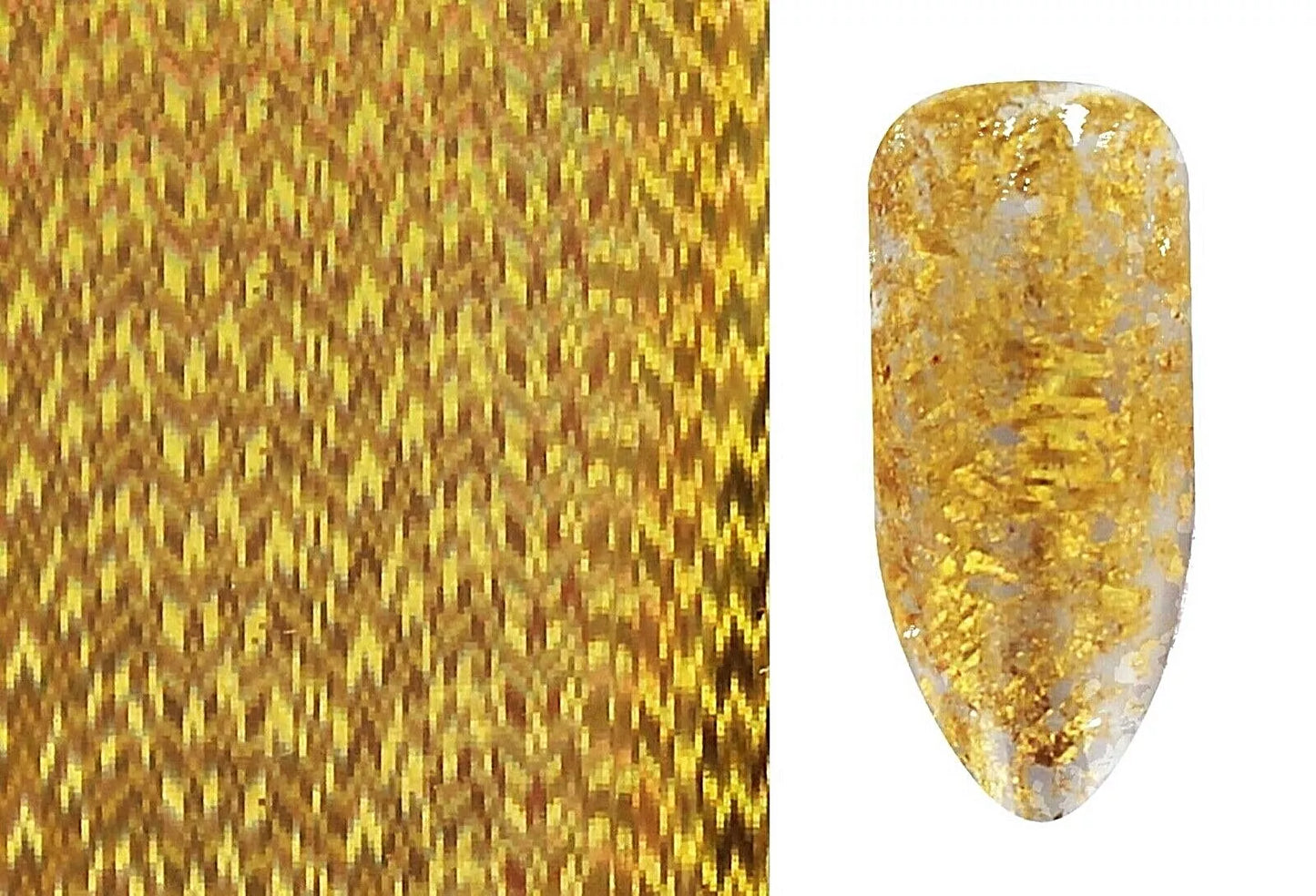 Bio Sculpture Essence Nail Art Sparkling Gold Nail Foil Sahara 1.5m – ultra-reflective gold foil for luxurious, creative nail art designs"