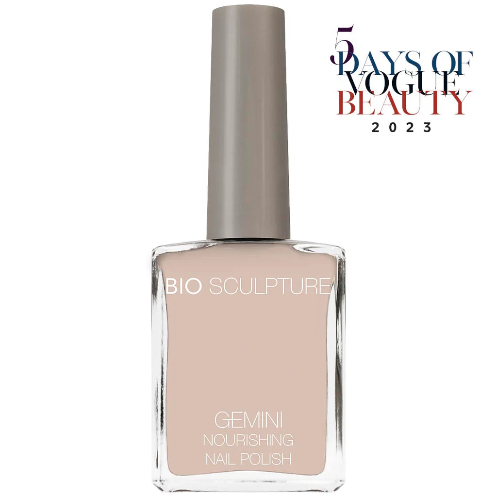 Bio Sculpture Gemini Nail Polish No. 67 French Creme 14ml – vegan, classic creamy off-white nail polish for timeless French manicures and elegant nail art