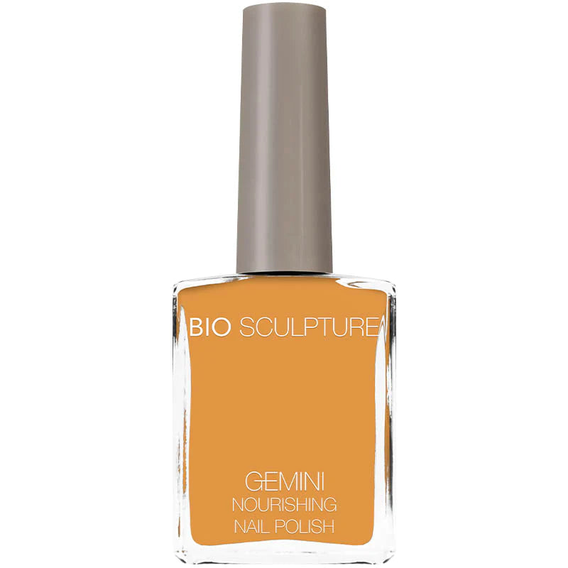 Bio Sculpture Gemini Nail Polish No. 291 Golden Fall 14ml – vegan, golden bronze nail polish for a warm, autumn-inspired manicure