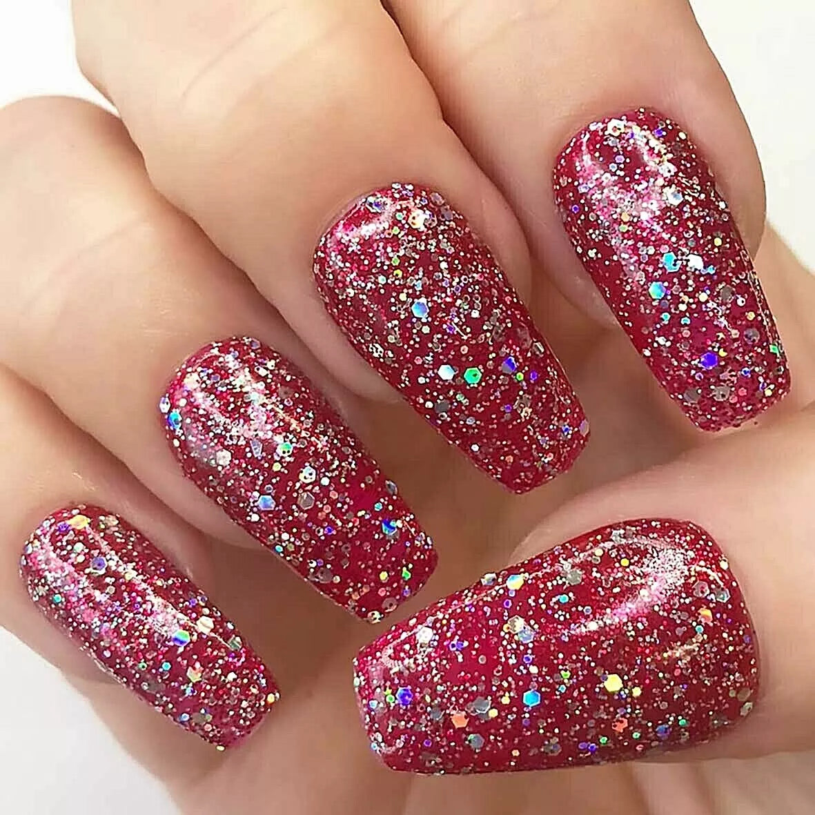 Bio Sculpture Essence Nail Art Glitter Mix Blushing Belle 5g – multi-tonal pink glitter mix for sparkling, creative nail art designs