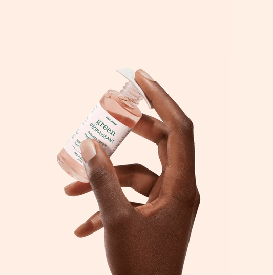Manucurist Paris Green Dégraissant 30ml – eco-friendly nail prep degreaser for long-lasting polish, 94.5% plant-based, floral scent, gentle and effective, London Nail Vault