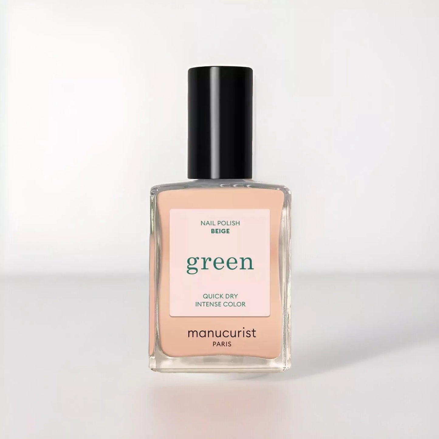 Manucurist Paris Green Range Beige Nail Polish 15ml – vegan, eco-friendly beige polish for a natural, understated manicure