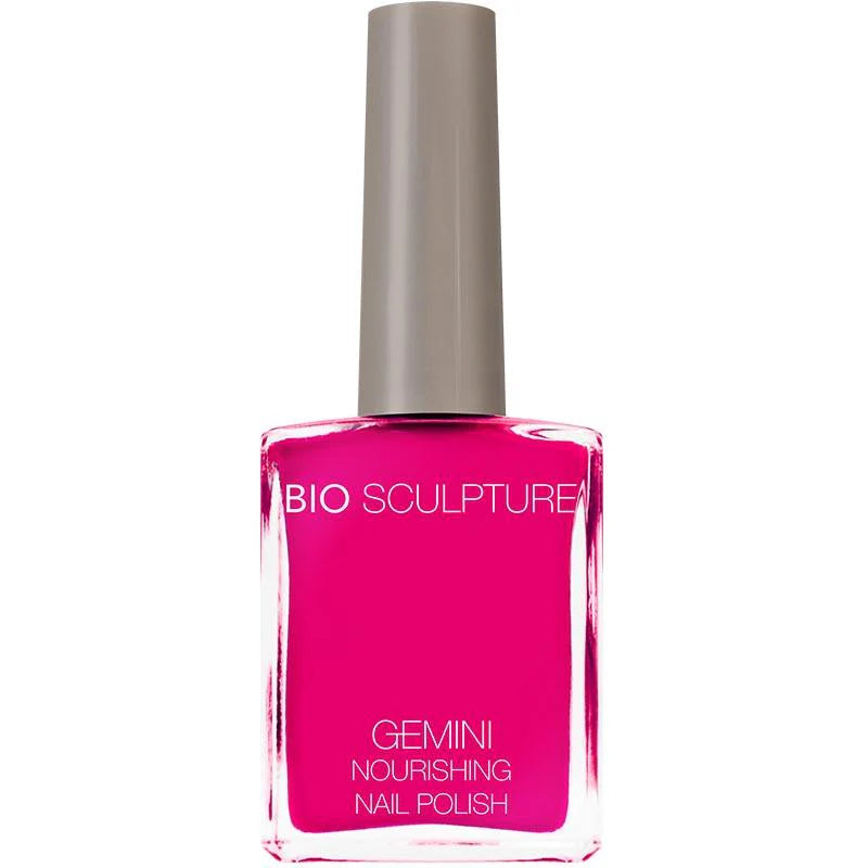 Bio Sculpture Gemini Nail Polish No. 173 Ipanema Sunset – vegan, hot pink nail polish for a bold, vibrant manicure