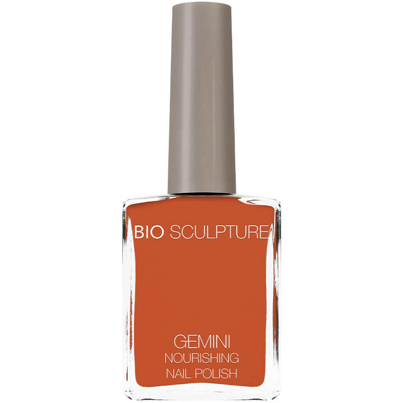 Bio Sculpture Gemini Nail Polish No. 290 Island Clay 14ml – vegan, earthy terracotta nail polish for a warm, sophisticated manicure