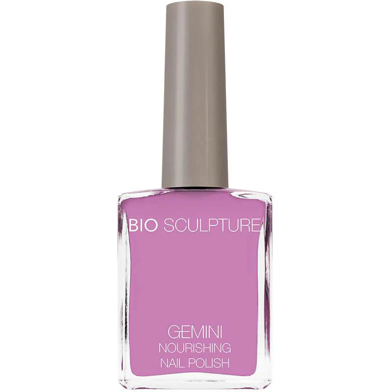 Bio Sculpture Gemini Nail Polish No. 64 Lilac Lullaby 14ml – vegan, soft pastel lilac nail polish for a delicate, elegant manicure