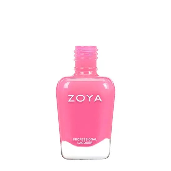 Zoya Mini Nail Polish Loni 7.5ml – vegan, pastel pink nail polish in a mini bottle for fresh, playful manicures