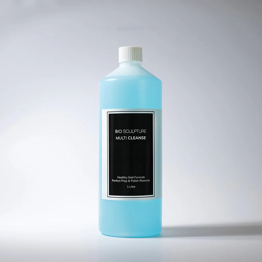 Bio Sculpture Gel Multi Cleanse – large 1 litre bottle of cruelty-free, multi-purpose nail cleanser for salon-quality nail preparation