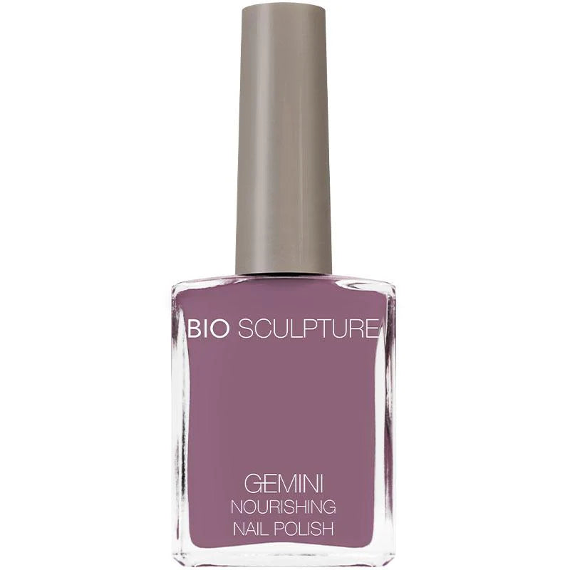 Bio Sculpture Gemini Nail Polish No. 254 Mauve Regalia – vegan, creamy mauve nail polish for a soft, elegant manicure
