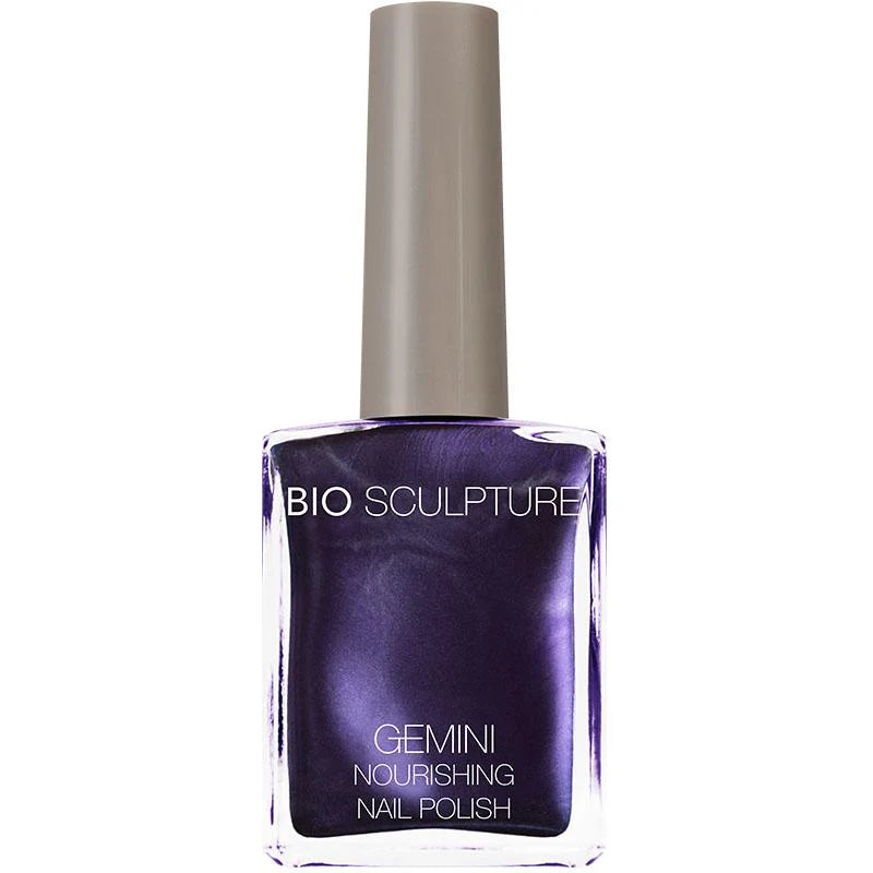 Bio Sculpture Gemini Nail Polish No. 2019 Lavender Nights 14ml – vegan, deep lavender purple nail polish for a bold, elegant manicure