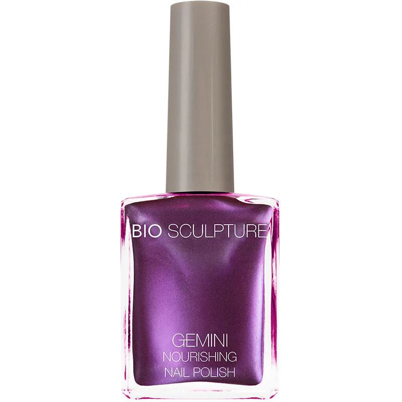 Bio Sculpture Gemini Nail Polish No. 2025 Vibrant Violet 14ml – vegan, vivid violet purple nail polish for a bold, creative manicure