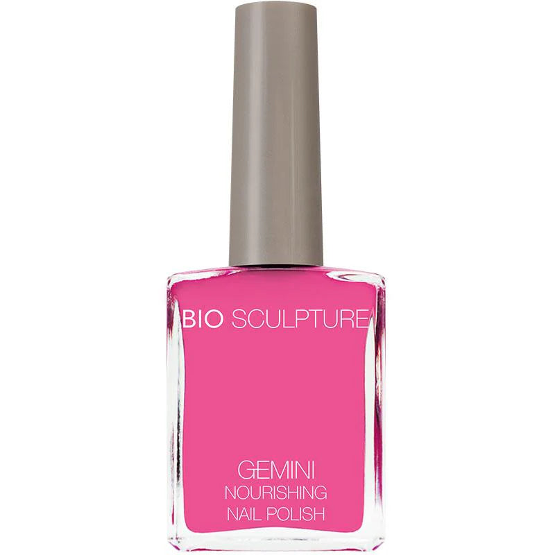Bio Sculpture Gemini Nail Polish No. 2027 Perfect Pink – vegan, captivating hot pink nail polish for a bold, vibrant manicure