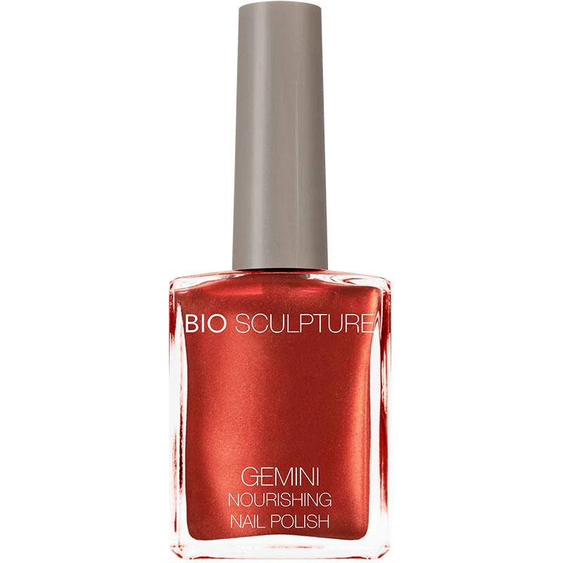Bio Sculpture Gemini Nail Polish No. 2058 Desert Sunset 14ml – vegan, warm terracotta orange nail polish for a radiant, sunset-inspired manicure