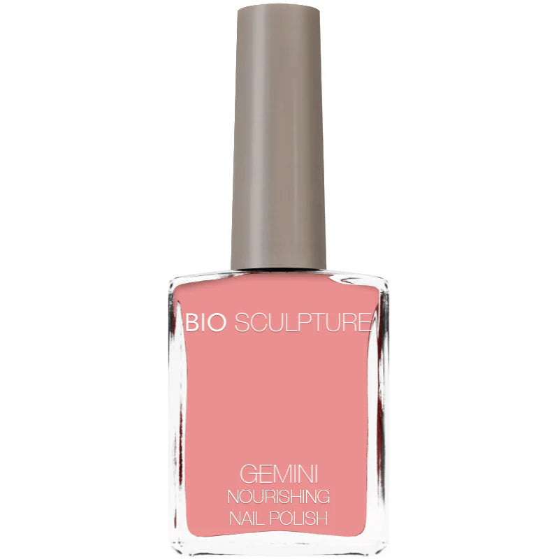 Bio Sculpture Gemini Nail Polish No. 273 Crazy Daisy 14ml – vegan, creamy pink coral nail polish for a fresh, summery manicure
