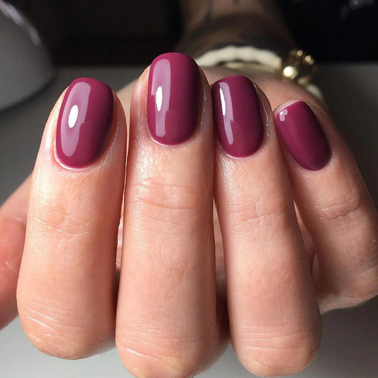 Close-up of Bio Sculpture Gemini Nail Polish No. 278 Casablanca polish on light skin – non-toxic, creamy off-white shade for a refined, modern nail look