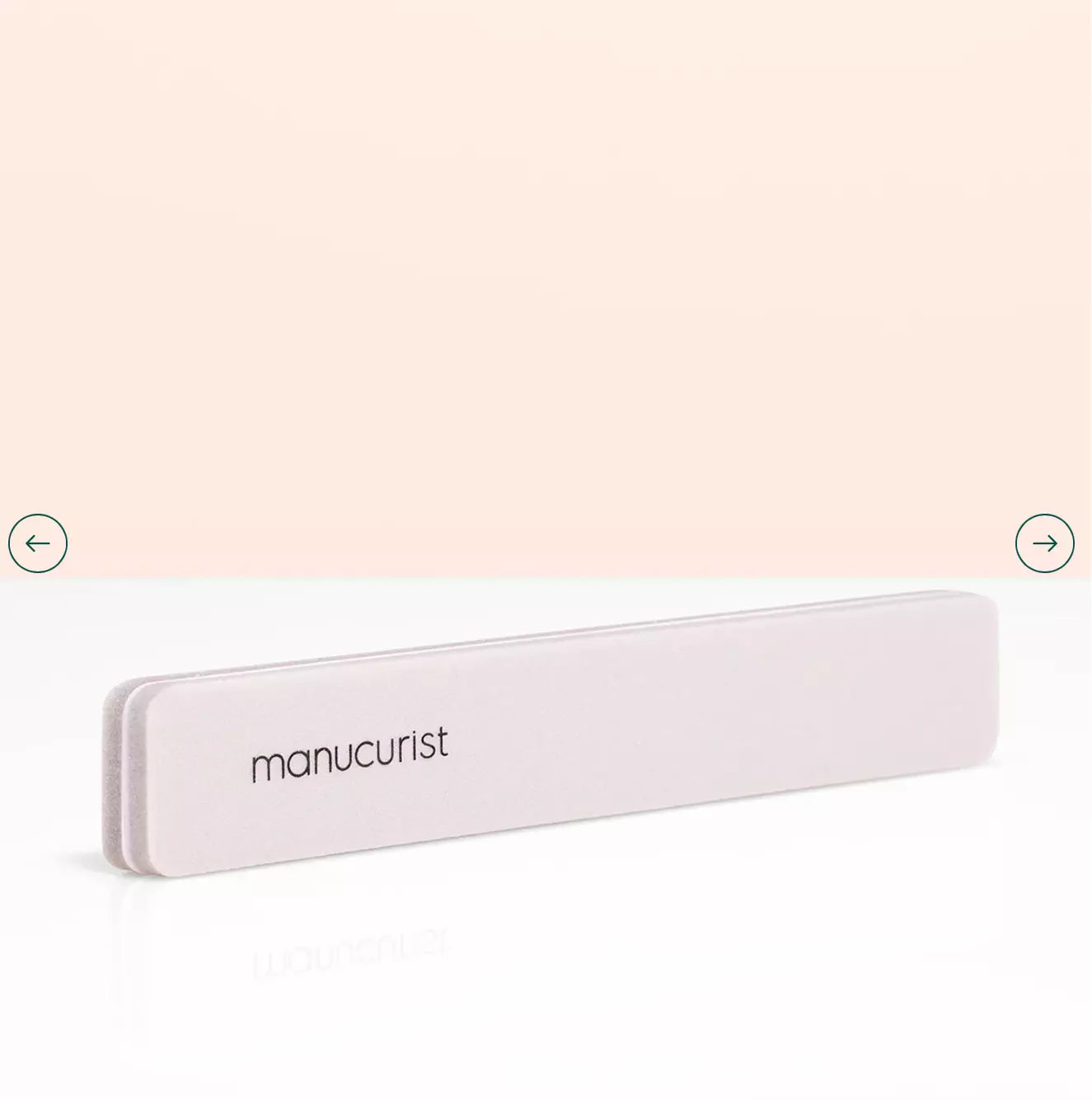 Manucurist Paris Nail Buffer Sponge 100/180 Grit – dual-sided professional nail buffer for smoothing and shining natural nails