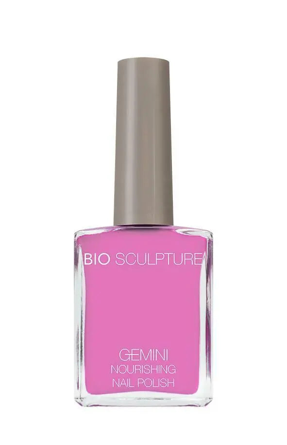 Bio Sculpture Gemini Nail Polish No. 207 Party Animal – vegan, vibrant purpley pink nail polish for a bold, playful manicure