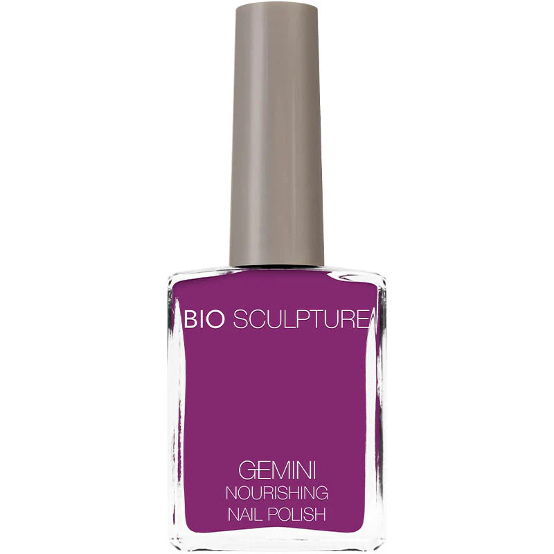Bio Sculpture Gemini Nail Polish No. 285 Violet Vibes 14ml – vegan, vibrant violet nail polish for a bold, modern manicure