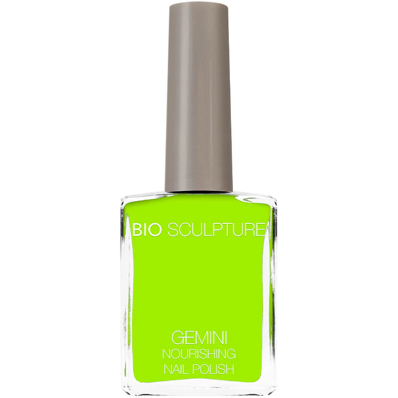 Bio Sculpture Gemini Nail Polish No. 286 Limelight 14ml – vegan, vibrant lime green nail polish for a bold, modern manicure