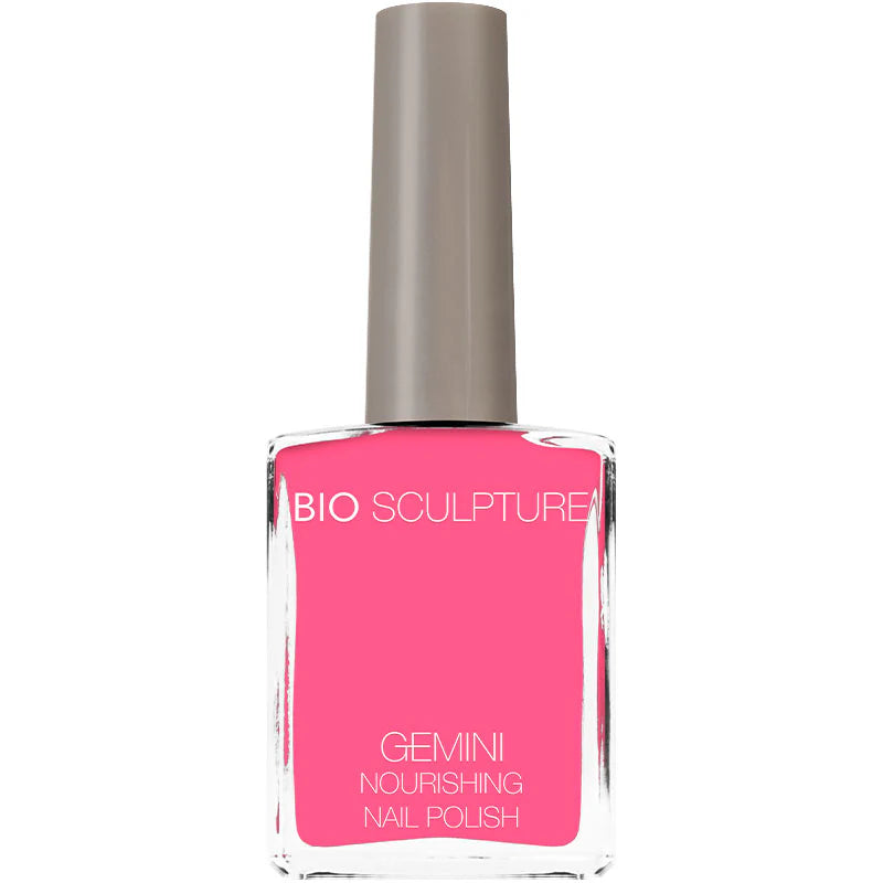 Bio Sculpture Gemini Nail Polish No. 287 Belle of the Bop 14ml – vegan, vibrant fuchsia pink nail polish for a bold, playful manicure