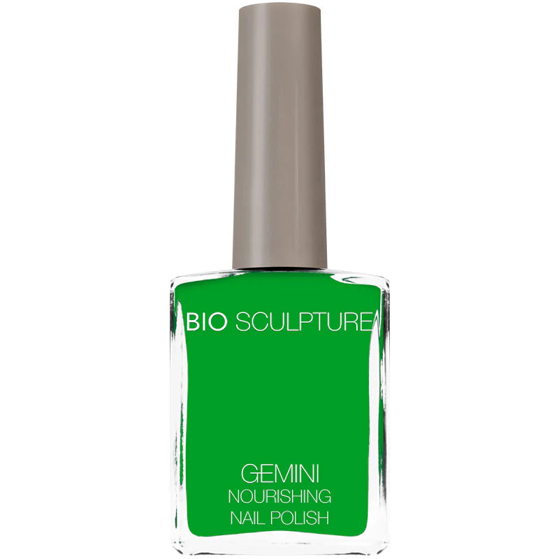 Bio Sculpture Gemini Nail Polish No. 304 Verde 14ml – vegan, vibrant green nail polish for bold, modern manicures