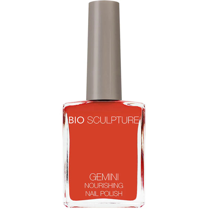 Bio Sculpture Gemini Nail Polish No. 4 Rustic Terracotta 14ml – vegan, earthy terracotta nail polish for a warm, sophisticated manicure