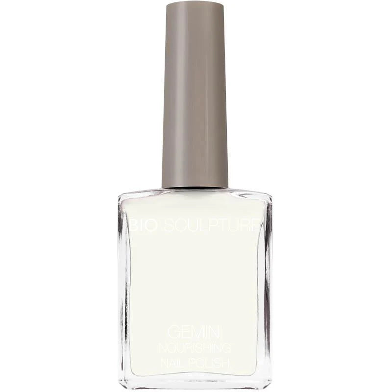 Bio Sculpture Gemini Nail Polish No. 66 French Blanc 14ml – vegan, classic opaque white nail polish for timeless French manicures and elegant nail art
