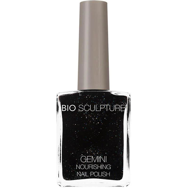 Bio Sculpture Gemini Nail Polish No. 80 Starry Night 14ml – vegan, deep midnight blue nail polish with subtle shimmer for a bold, elegant manicure