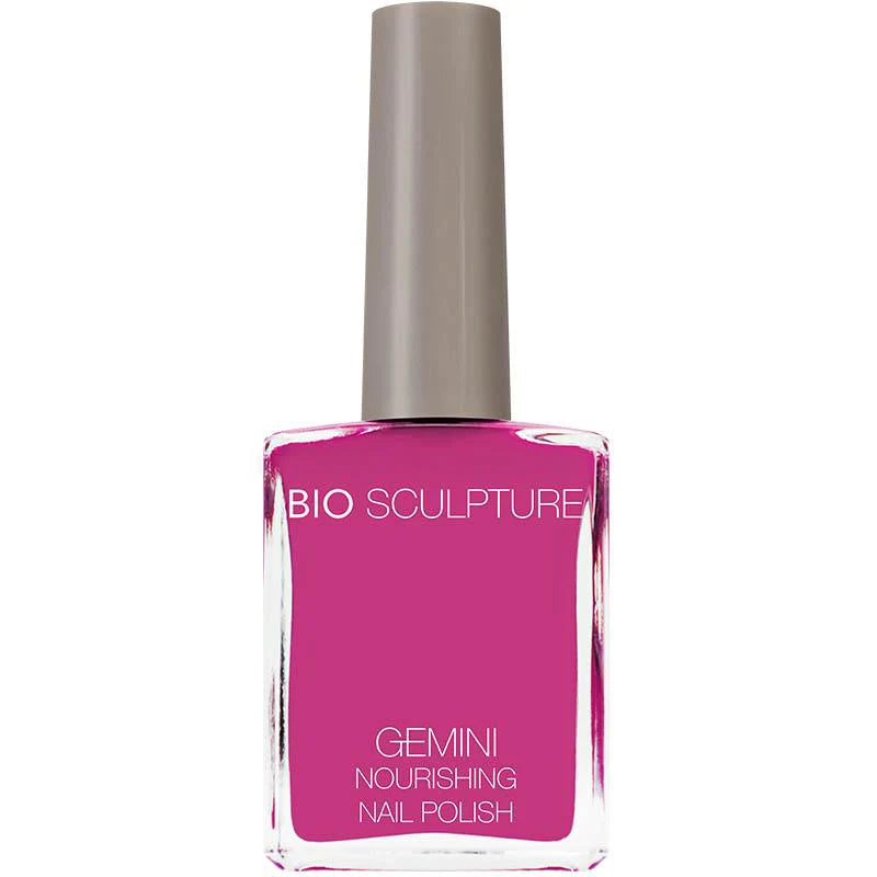 Bio Sculpture Gemini Nail Polish No. 89 Bright Summer Pink – vegan, vibrant summer pink nail polish for a bold, cheerful manicure