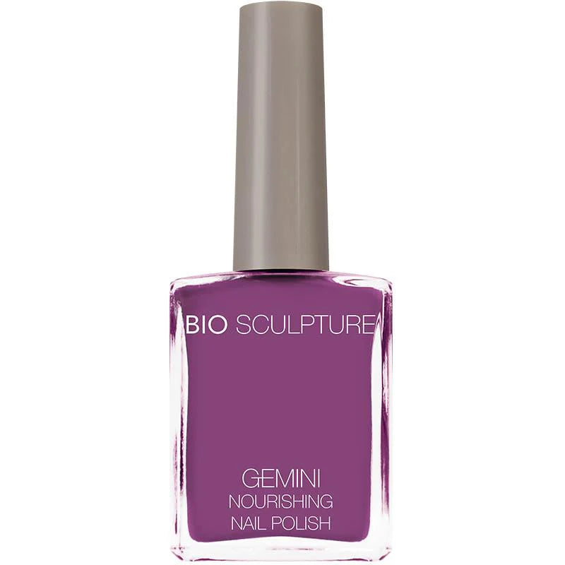 Bio Sculpture Gemini Nail Polish No. 91 Royal Turban 14ml – vegan, rich royal purple nail polish for a bold, luxurious manicure