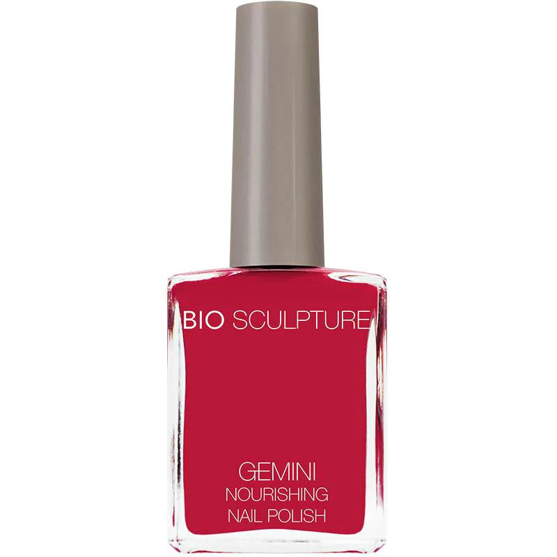 Bio Sculpture Gemini Nail Polish No. 96 Summer Holiday – vegan, bright pink coral nail polish for a bold, summery manicure