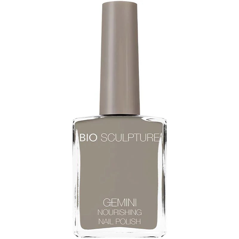 Bio Sculpture Gemini Nail Polish No. 294 Oyster Shell 14ml – vegan, soft grey-beige nail polish for a chic, elegant manicure
